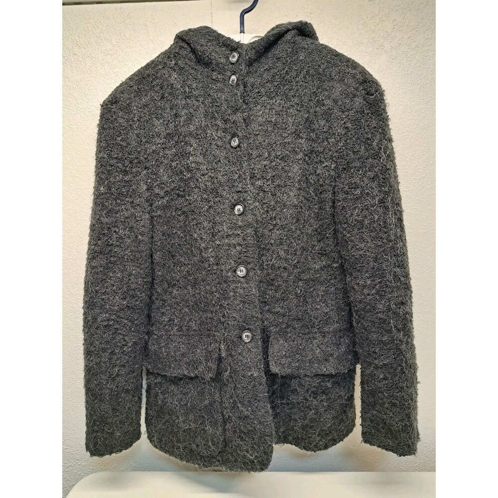 Vintage John Caruana Women's Hooded Wool Blend Jacket M/8